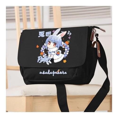 Anime Usada Pekora Hololive Casual Messenger Bag Cosplay Satchel Fashion Schoolbag Shoulder Bag Student