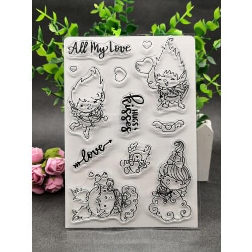 Spirit Clear Silicone Rubber Stamp for DIY scrapbooking/photo album Decorative craft A17