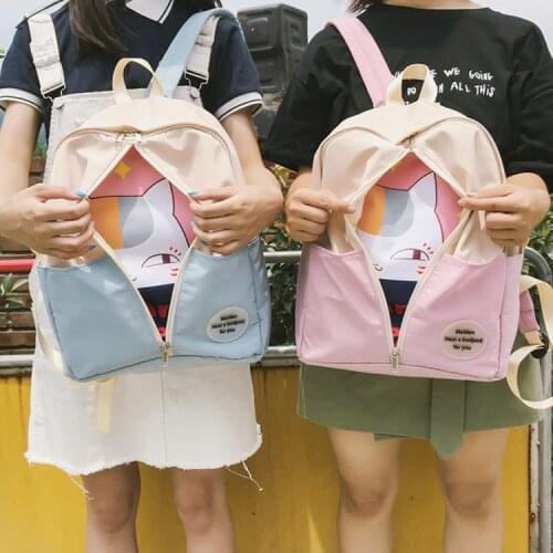 Anime Natsume Yuujinc Cat Backpack Bag Zipper Messenger School Students Book Travel Bag