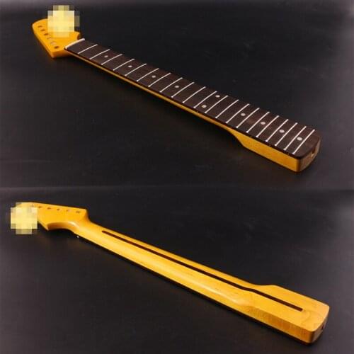 S2 25.5 INCH 21 Fret Yinfente Yellow Maple Guitar Neck Maple Wood Rosewood Fingerboard
