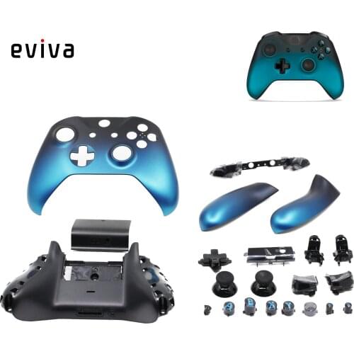Replacement For Xbox One Slim Controller Full Housing Shell Case Cover With Buttons Mod Kit Matte