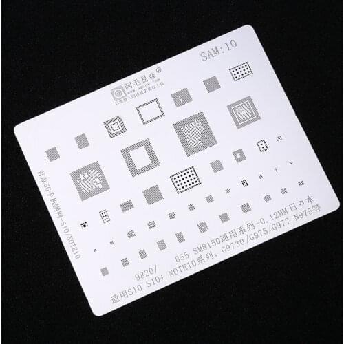 BGA Stencils For Samsung S10 S10+ NOTE10 Series G9730 G975 G977 N975 For Exynos9820 SM8150 Reballing Tin Soldering Net