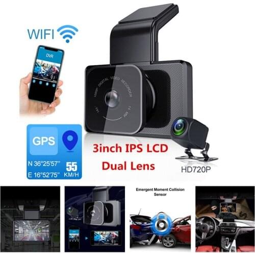 3 '' Auto DVR WIFI GPS Kamera HD Nachtsicht Dash Cam Parking Monitor Dashcam Rear view camera Car video recorder