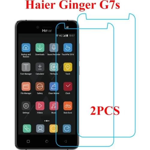 2PCS Haier Ginger G7s 4G Smartphone Screen Protector Haier Ginger G7 Pelicula Cover Tempered Glass Haier Ginger G7s Screen Glass