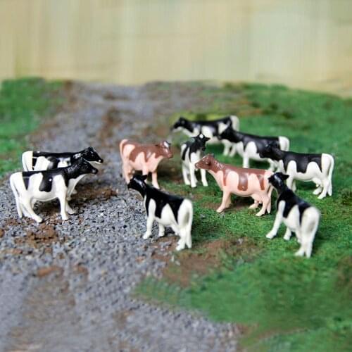 1/64 Scale Model farm animals Cows for Train railway building railroad layout scenery