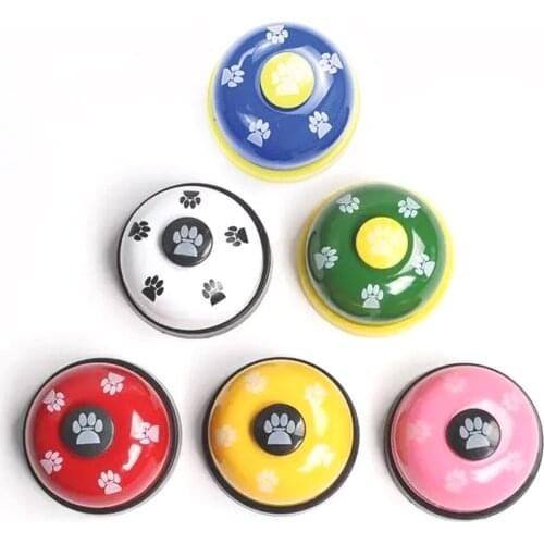 1Pcs Dog Toy Pet Bell Training Bell Responder Puppy Feeding Metal Meal Bell Cat Dog Bell Pet Supplies Interactive Training