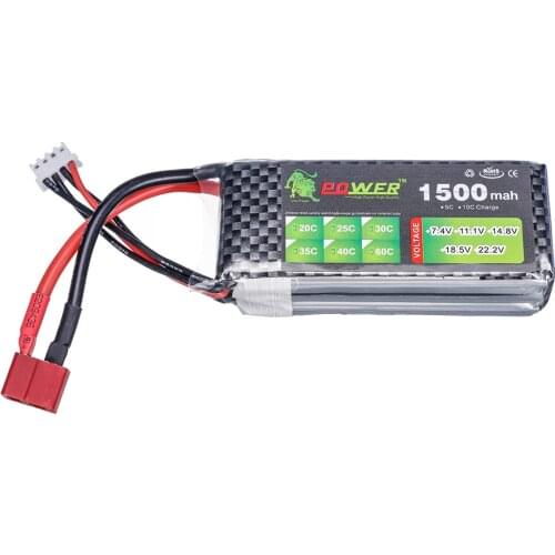LION POWER 11.1V 1500mAh 35C T/XT-60 Remote controul helicopter car boat Lithium Polymer battery 11.1 V battery Lipo 3s 1pcs
