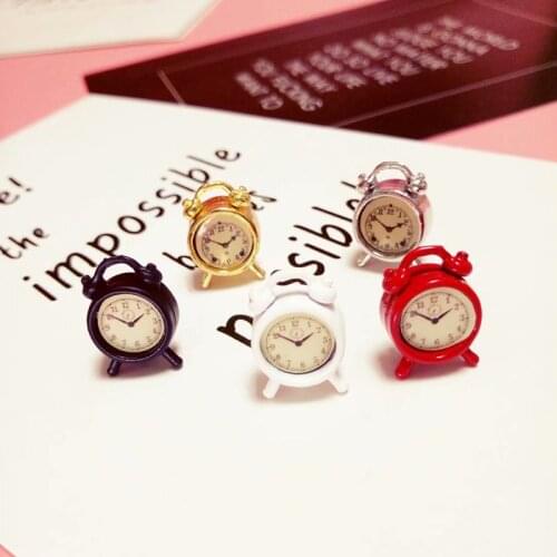 1PCS Miniature Dollhouse Alarm Clock 1/6 1/12 OB11 Barbies Blyth Doll Furniture Decoration Accessories Toy