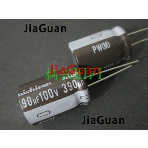 10PCS UPW2A391MPD NEW NICHICON PW 100V390UF 18X25MM electrolytic capacitor 100V 390UF High frequency long life pw 390uF/100V