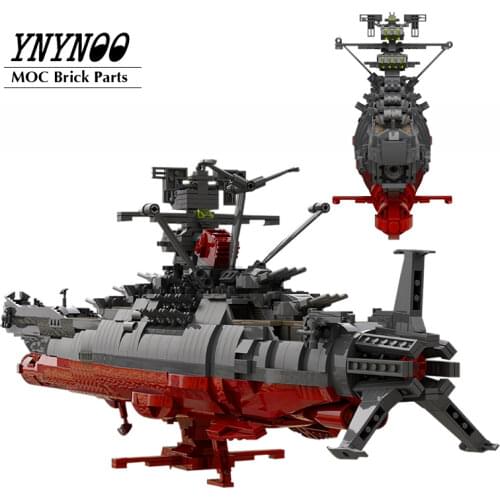 1782Pcs Space Battleship Yamato Spaceship Famous Military Weapon MOC Building Blocks Spacecraft Bricks Model DIY Toys Gifts