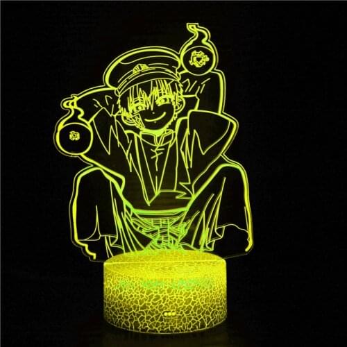 Anime Ground Bondage Boy 3D Night Light Hanako Jun Character Comic Light Touch Remote Control 16 Color Cool Christmas Gift