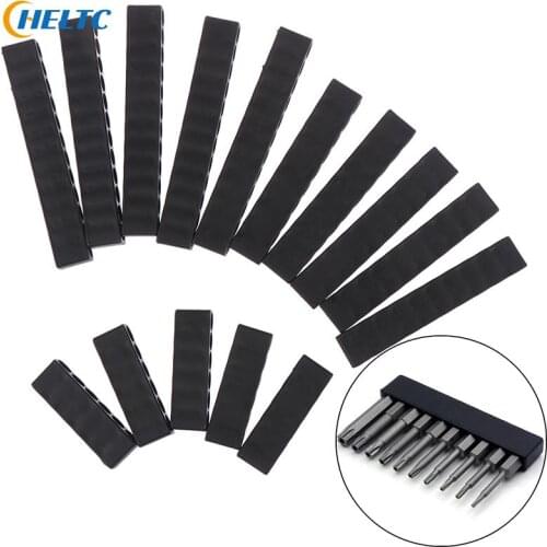5Pcs 6/10/12 Holes Hex Shank Screwdriver Bit Holder Plastic Screwdriver Head Storage Drill Bit Stand For Power Accessories