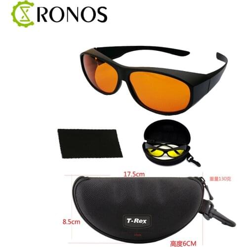 TUBD4-S5 190-490nm OD4+ Laser protective glasses UV Blue Laser Protective Safety Glasses