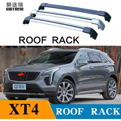 2Pcs Roof bars For Cadillac XT4 5-dr SUV, 2010-2018 Aluminum Alloy Side Bars Cross Rails Roof Rack Luggage CUV SUV
