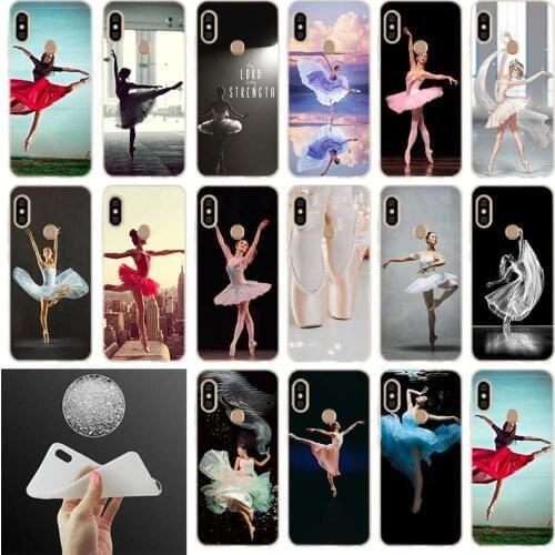 Ballet Dance Girl Ballerina Slippers Soft Case Cover For Xiaomi Redmi Note 10 9 8 7 6 5 4 Pro Max 9S 10S 8T 9T Bag
