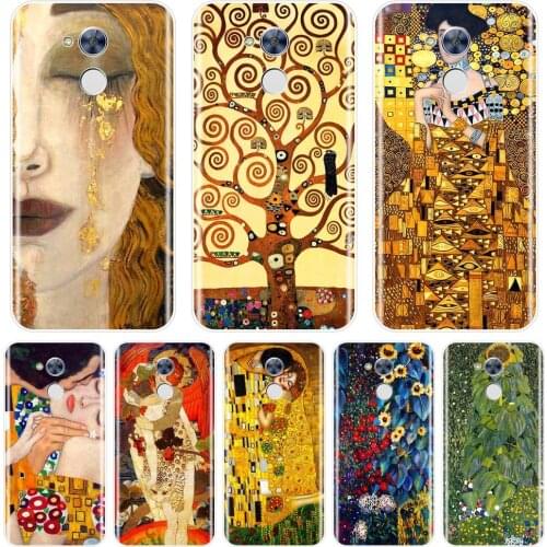 Back Cover For Huawei Honor 4X 5A 5X 6 6X Soft Silicone Gustav Klimt The Kiss Case For Huawei Honor 4C 5C 6C 6A Pro Phone Case