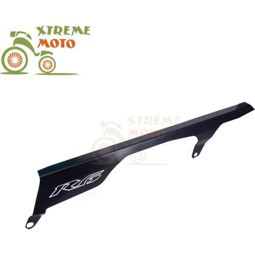 Motorcycle Black Aluminum Chains Guard Cover Shield Guide For YAMAHA YZF R6 2006-2015 06 07 08 09 10 11 12 13 14 15