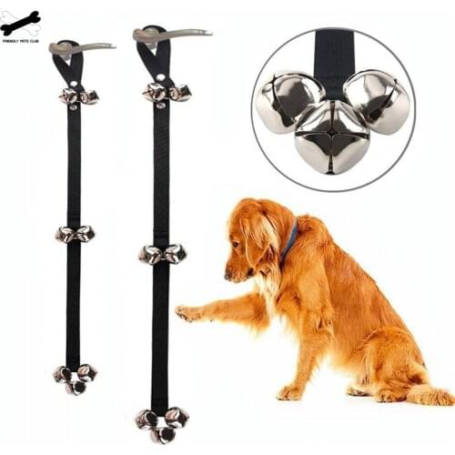 Pet Dog Training Dogs Doorbell Adjustable Rope Housetraining Communicate Alarm Clicker Training For Small Medium Large Pet Dog