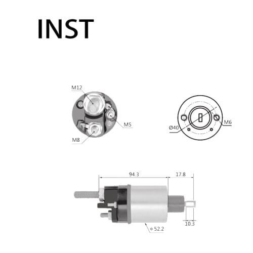 ELECTROMAGNETIC SWTICH SOLENOID FOR 12V 5KW 35640965 K01311 K01345 486