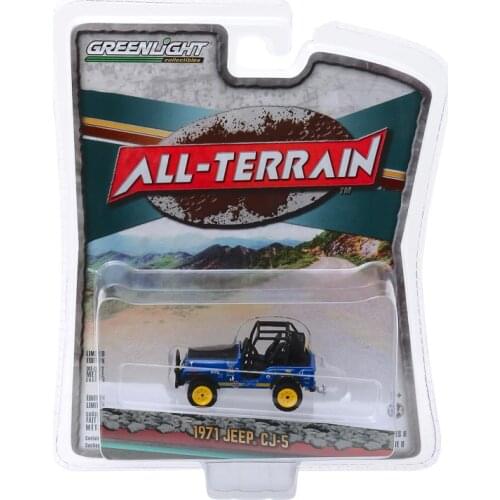 GreenLight 1:64 1971 Jeep CJ-5 - #44 Baja Alloy model car Metal toys for childen kids diecast gift