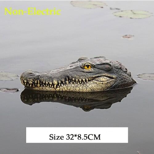 Simulation Resin Crocodile Head Home Entrance Decoration Garden Decor Swimming Pool Floating Animal Statue Decoration
