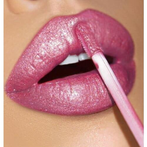 Pudaier Shimmer Liquid Lipstick Waterproof Lip Tint Makeup 24Colors Lip Plumper Gloss Batom Metallic Shine Lip Gloss Maquiagem