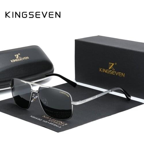 KINGSEVEN Mens Sunglasses Brand Designer Pilot Polarized Male Sun Glasses Eyeglasses gafas oculos de sol masculino For Men