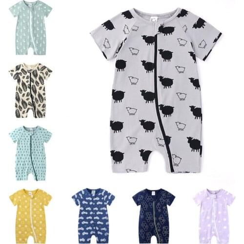 New Fashion Beach Style Summer Baby Boys Romper Short Sleeve Gentleman Infant Jumpsuit Newborn Boy Formal Clothes