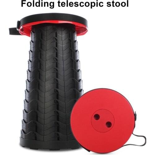 Outdoor Portable Telescopic Stool Folding Chair for Camping Beach Fishing and Home Office Beach Chair Foldable