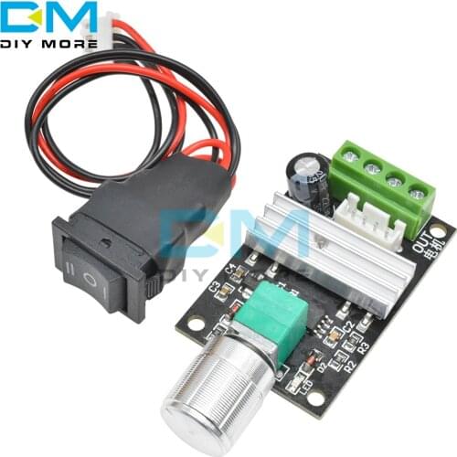 DC 6V 12V 24V 3A 80W PWM Motor Speed Control Adjustable Reversible Switch Regulator Board Governor Controller Module LED