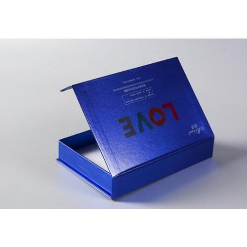 Custom high quality cardboard rectangle black folding boxes gift packaging ---DH11339