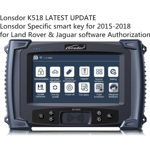 Lonsdor K518 LATEST UPDATE Lonsdor Specific smart key for 2015-2018 for Land Rover& Jaguar Authorization