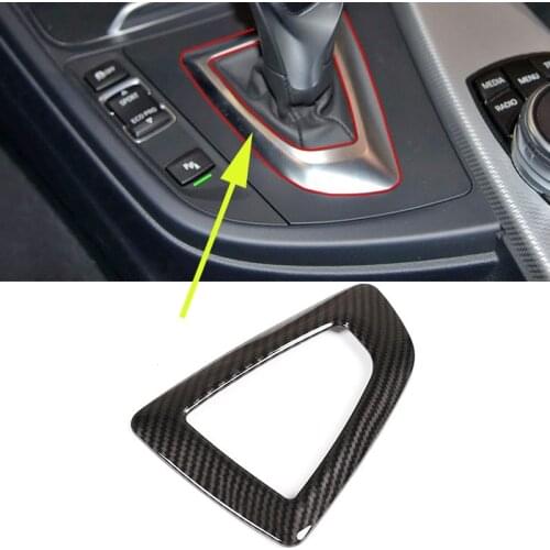 Carbon Fiber Style ABS For BMW F20 F21 F22 F23 F30 F34 F35 F32 F33 F36 Car Gear Shift Frame Trim Accessories