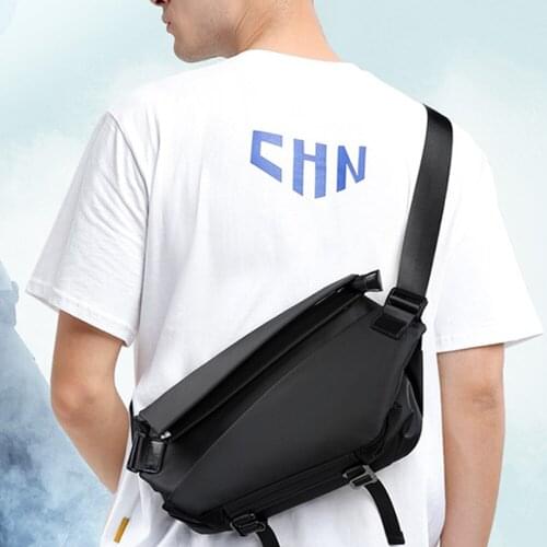 SUUTOOP Men Fashion Multifunction Anti-theft Shoulder Bag Waterproof Crossbody Travel Sling Bag Pack Messenger Bag Pack For Male