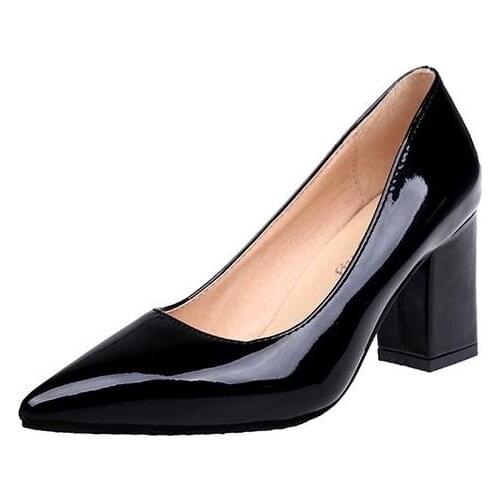 2021 Womens High Heels Sexy Bride Party mid Heel Pointed toe Shallow mouth High Heel Shoes Women shoes big size 35-43