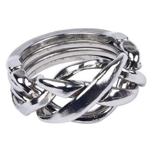 Challenge IQ Metal Ring Brain Teaser Puzzle Game for Adults Children