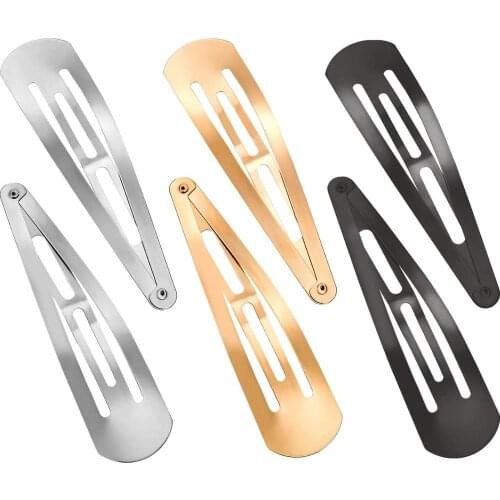 10PCS Simple Gold Silver Black Color Hair Clips Girls Hairpins BB Clips Barrettes Headbands For Women Hairgrips Hair Tool