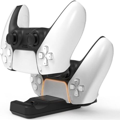 PS5 Controller Charger Single USB Dual Fast Charging Docking Station Stand & LED Indicator For PS 5 Controller Accessories