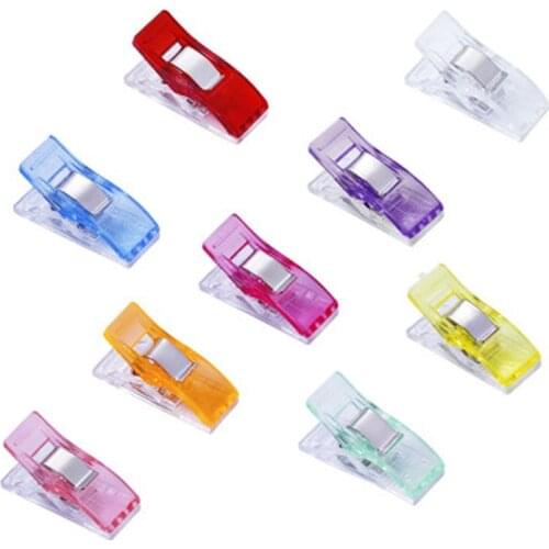 20pcs Sewing Clips Plastic Clips Crafting Crocheting Knitting Safety Clips Paper Assorted Colors Sewing Accessories Tools