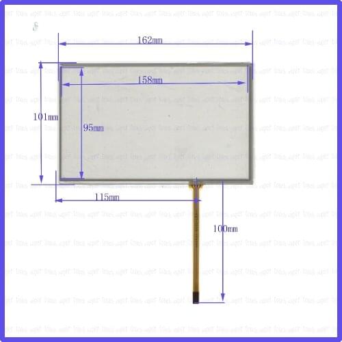 ZhiYuSun POST KDT-3289 7 inch 4-wire resistive touch panel for Car DVD, 162*101 GPS 162mm*101mm this is compatible