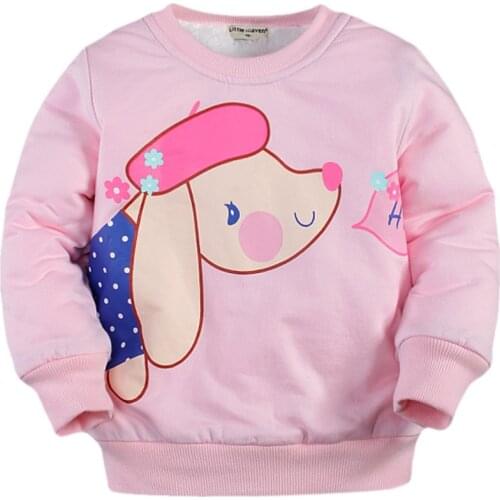 2-7T Toddler Girl Cartoon Pullover Outwear Winter Thick Cotton Thermal Pullover Coat Toddler Girl Pullover Hoodie Winter