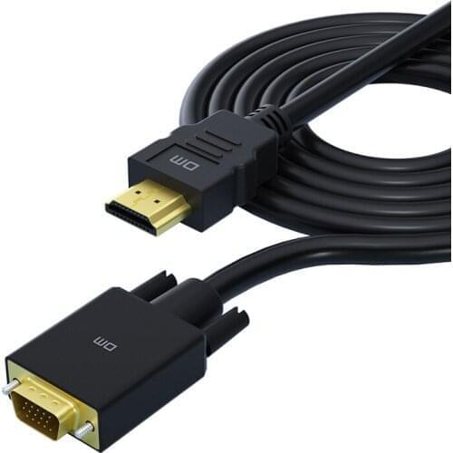 1.8M HDMI Cable HDMI To VGA 1080P HD With Audio Adapter Cable CHB033