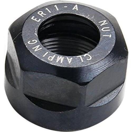 1pc ER11 A Type Black Collet Clamping Nut Milling Tapping CNC Chuck Lathe Parts