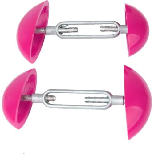 2pcs Footful Mini Stretchers Shapers Adjustable Mens Womens Shoes Aid Pink