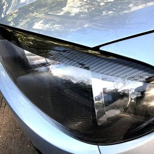 2021 Suitable For Volkswagen 6 High 6 Gti r Golf 6 Headlamp Eyebrow Carbon Fiber Decorative Strip Modification