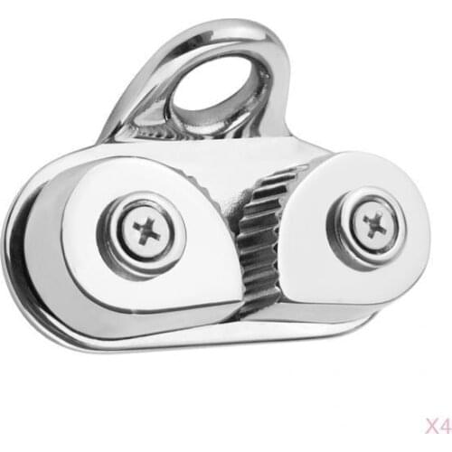 4x Durable Boat Sailboat Cam Cleat w/ Leading Ring for 3-15mm Line Rope