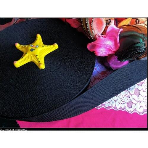 50yards/lot 3cm width thickened webbing bags luggages clothing tape black free shipping