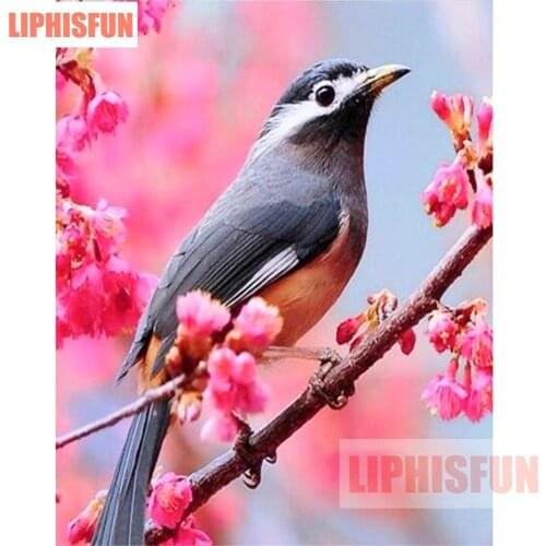 5d diy Diamond Painting Full Drill Square Resin Rhinestone Cross Stitch Diamond Embroidery Home Decor bird Flower