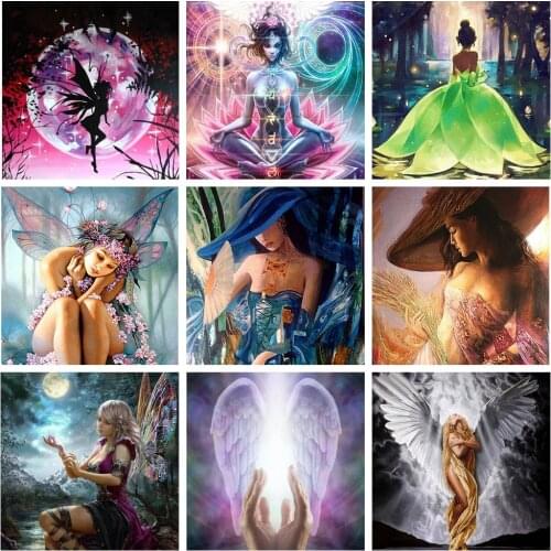 Character Series Diamond Painting DIY 5D Full Round Drill Personality Girl Craft Decoration Creative Gift Hanging Painting 30x40