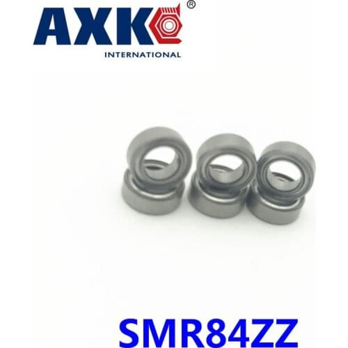 Axk Smr84zz Abec-1 (10pcs) 4x8x3 Mm Stainless Steel Miniature Smr84 Zz Ball Bearings Smr84-zz